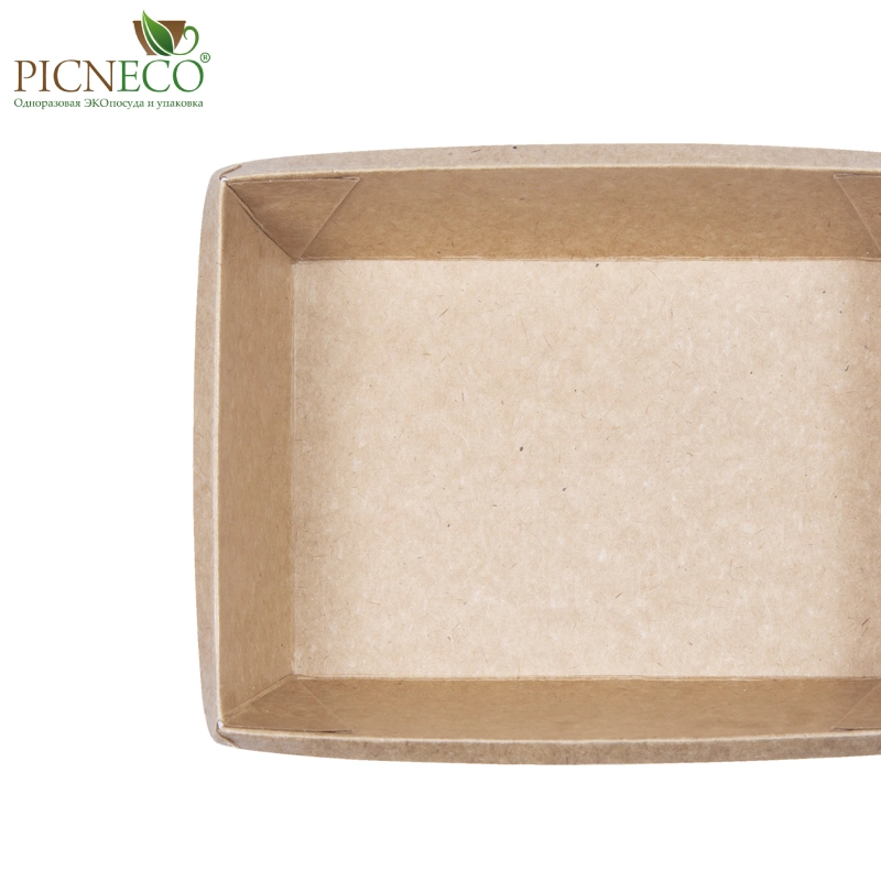 товар Контейнер бумажный 400мл, крафт, серия OneClick (крышка отдельно) OK040